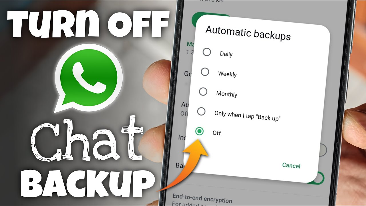 How to Turn Off Chat Backup on WhatsApp