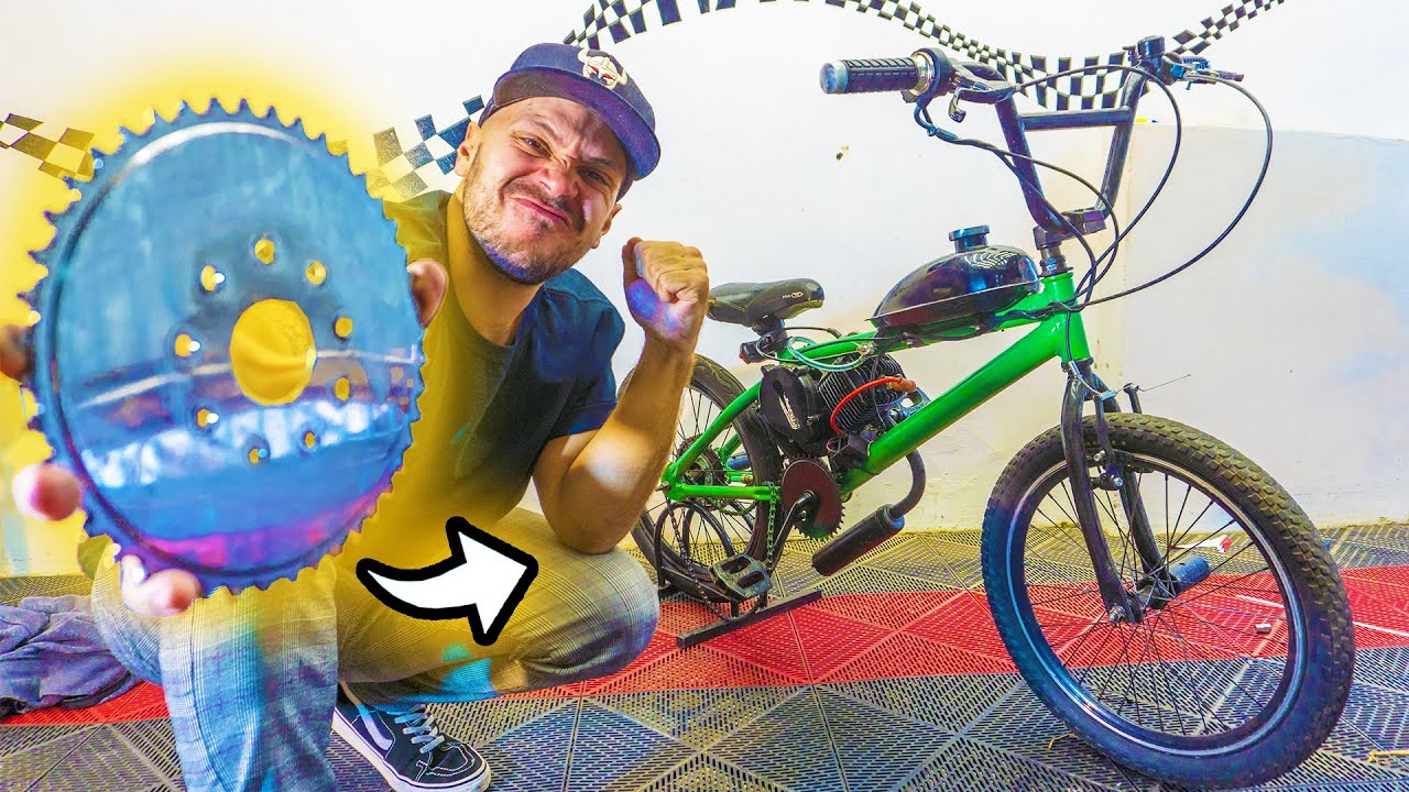 ISSO MUDOU COMPLETAMENTE a BMX MOTORIZADA 80cc - Theo Amaral