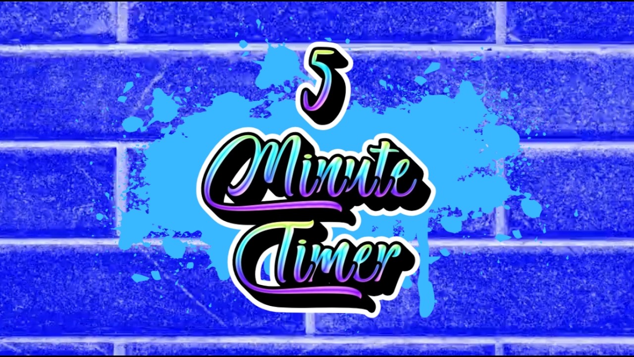 Graffiti Themed Timer – 5 Minute Silent Visual Countdown (No Sound + Fun End Alarm)