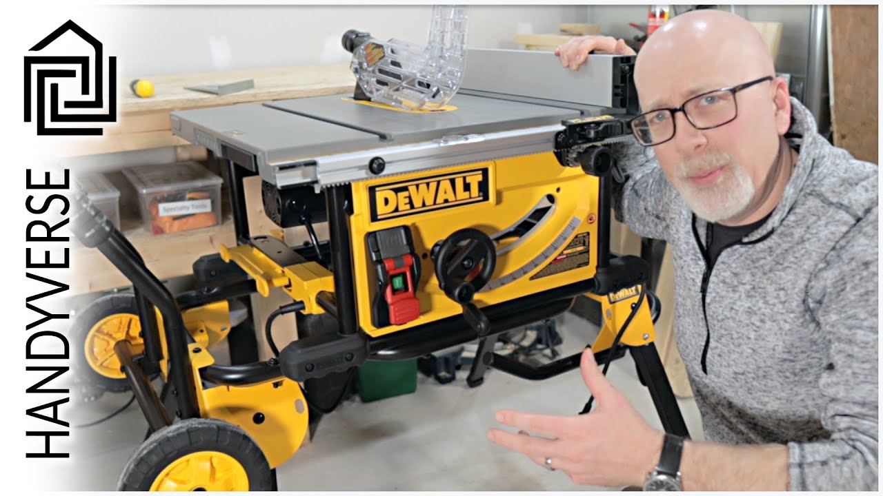 Сборка и первые мысли о настольной пиле Dewalt Job Site с роликовой подставкой