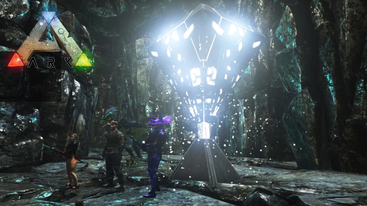Ark Survival Evolved #92 - Explorando a Primeira Caverna e Pegando o Artefato! Com Arma X e Pedrão!