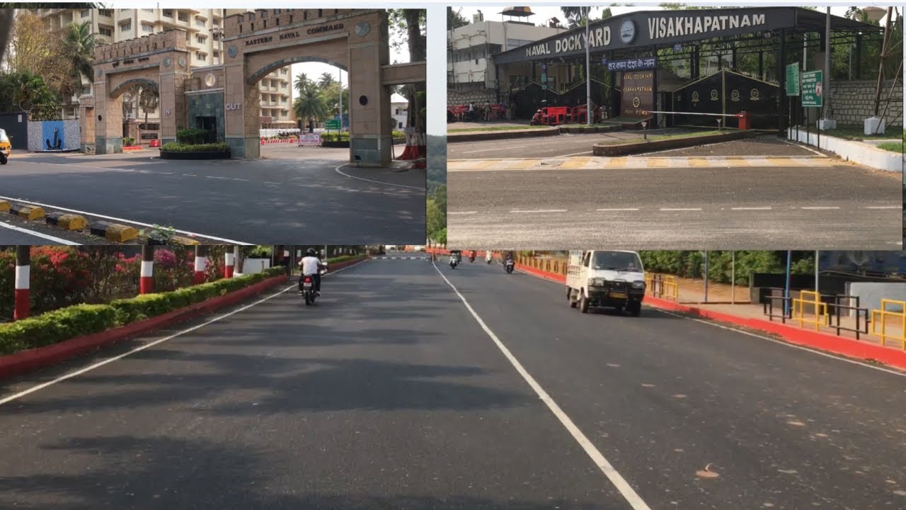 Mini ride on Vizag Roads Touching Naval Dockyard, Hindustan Shipyard Limited
