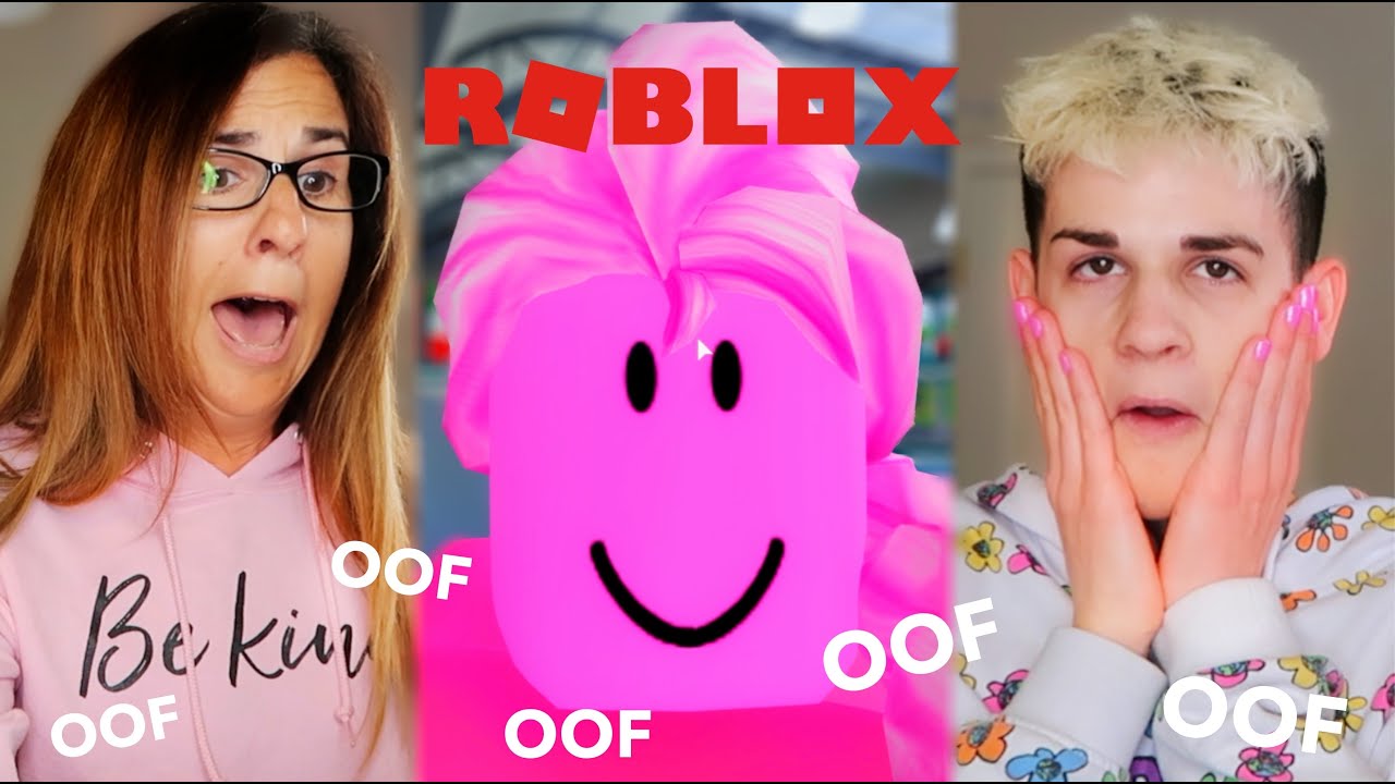 teaching my MOM HOW TO PLAY ROBLOX