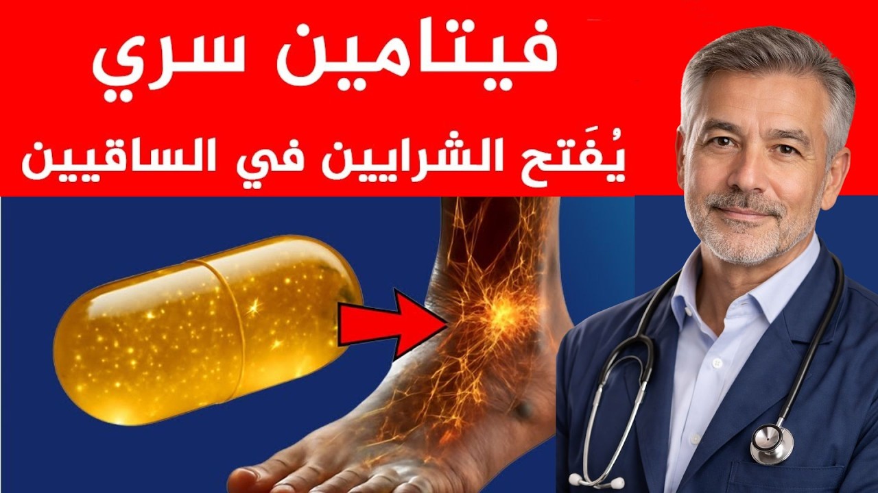 أقوى فيتامين لكبار السن لفتح شرايين الساقين وتنشيط الدورة الدموية