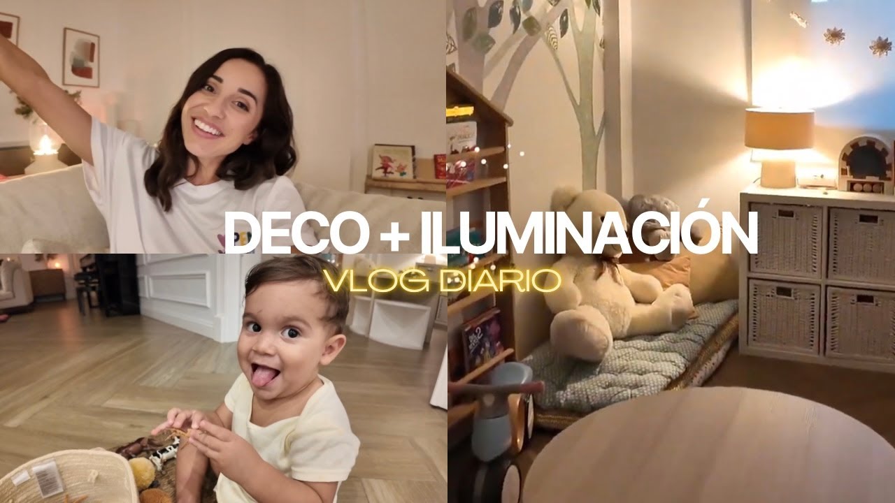 DECORACIÓN e ILUMINACIÓN del SALÓN 💡+ HAUL de BRUNO 😂 | VLOG