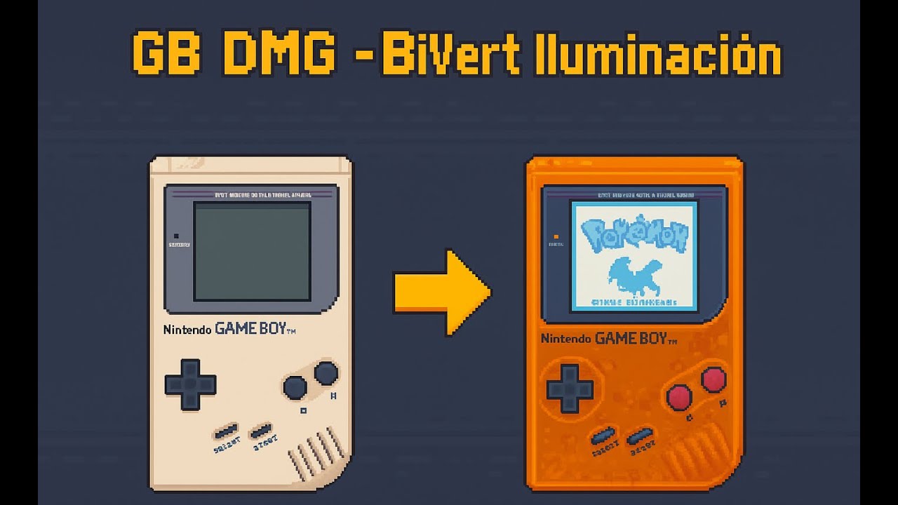Game Boy DMG - Bivert Mod Retroiluminacion