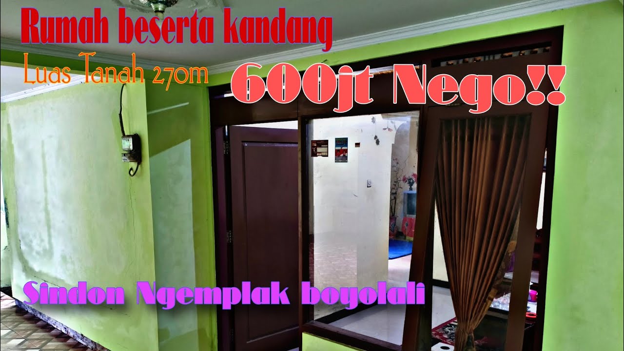 Dijual tanah bonus rumah dan kandang ayam bangkok