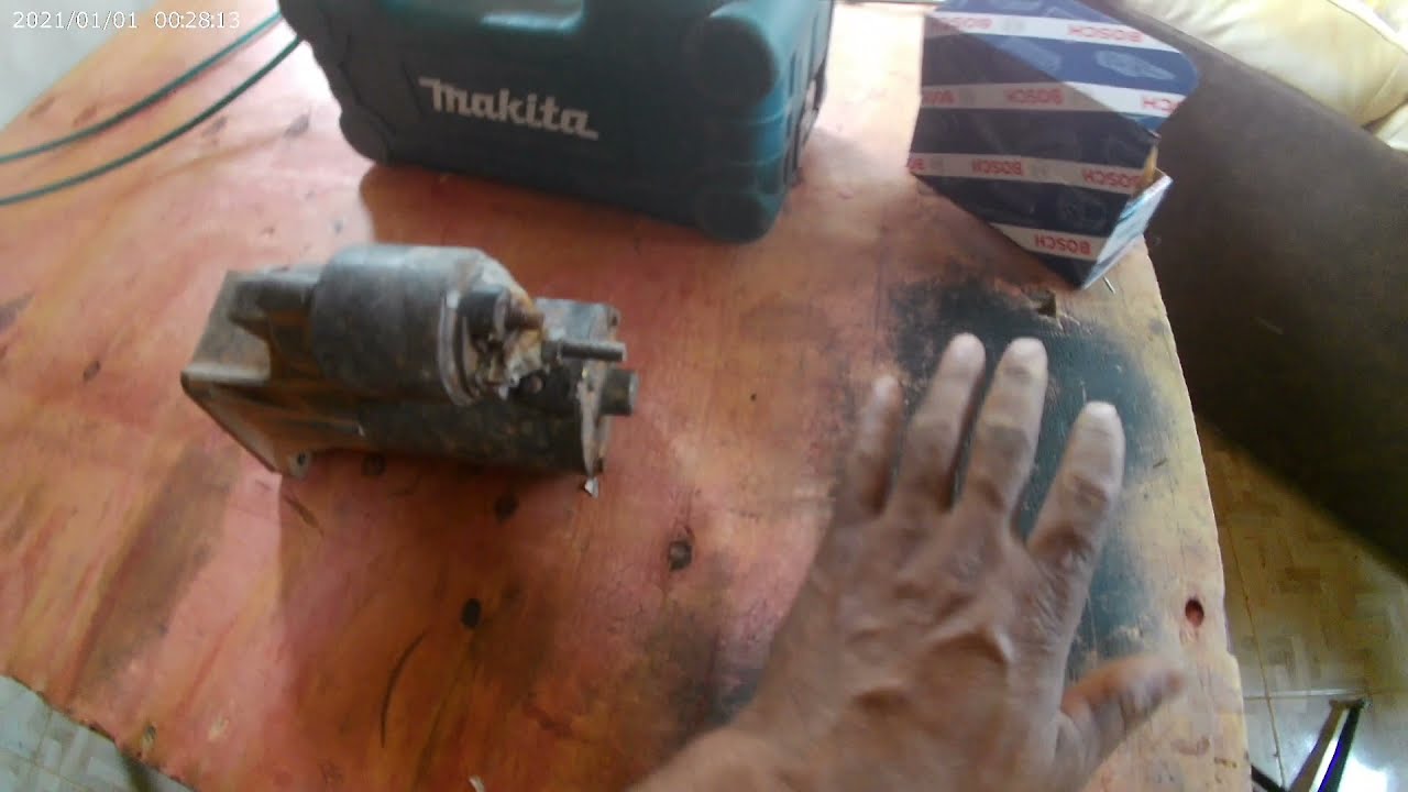 como trocar o automático do motor de partida da Saveiro quadrada