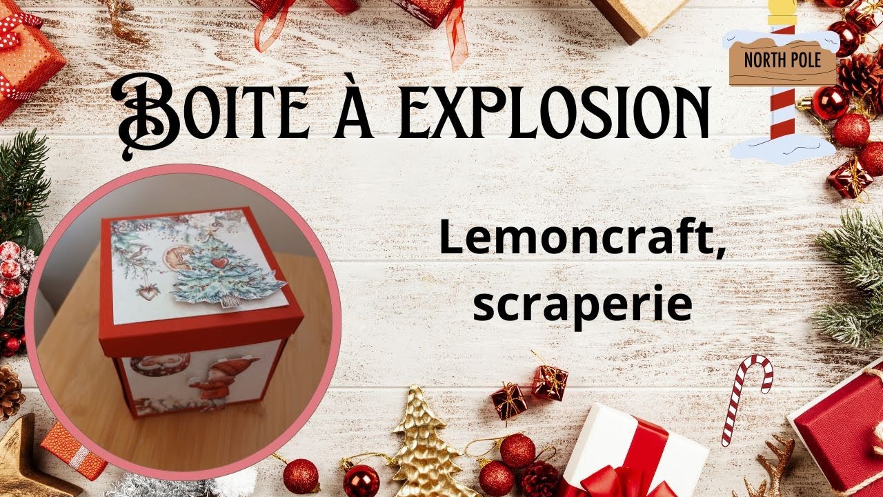 TUTO : boite a explosion #noel  @scraperie