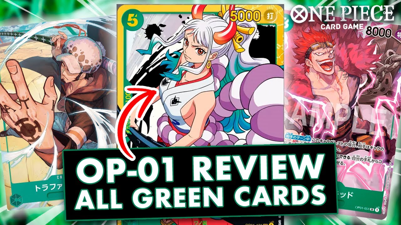 ОБЗОР ВСЕХ ЗЕЛЕНЫХ КАРТ OP-01! [ROMANCE DAWN] - ONE PIECE CARD GAME