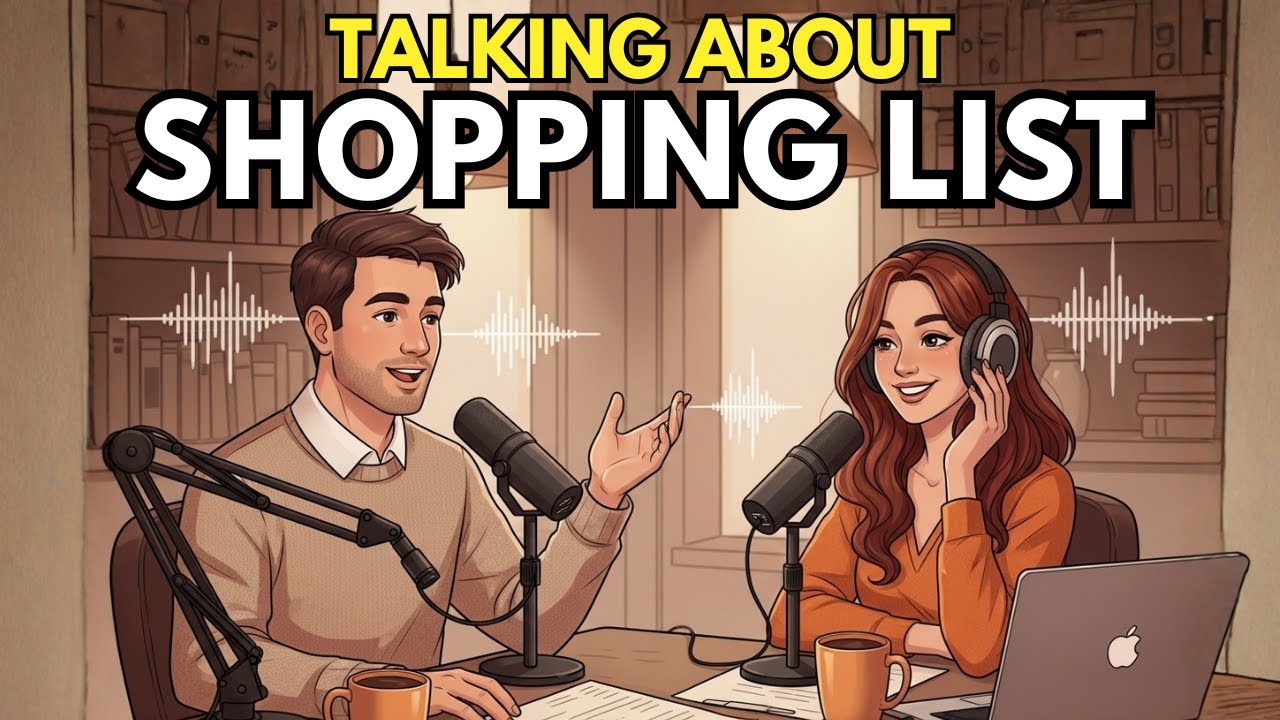 How to Talk About Your Shopping List in English | English Speaking Practice