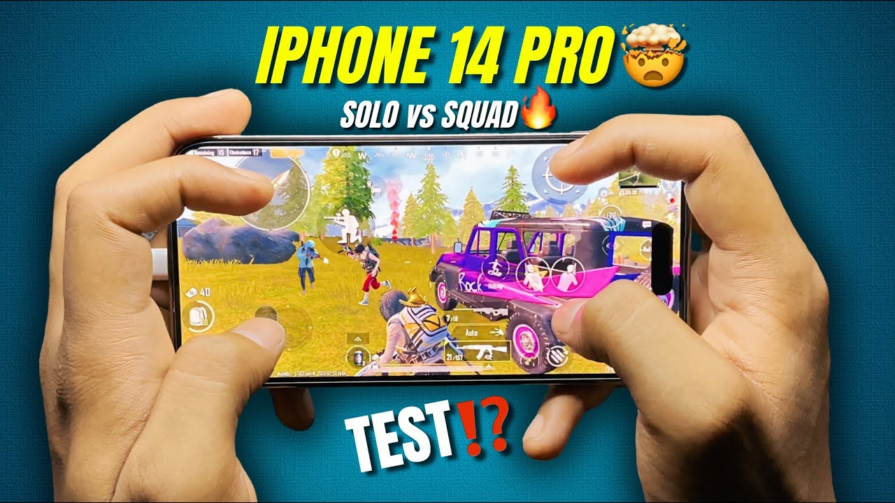 Test Pubg😱 iPhone 14 Pro | Solo vs Squad Handcam Gameplay in PUBG MOBILE #pubgtest #pubgmobile 