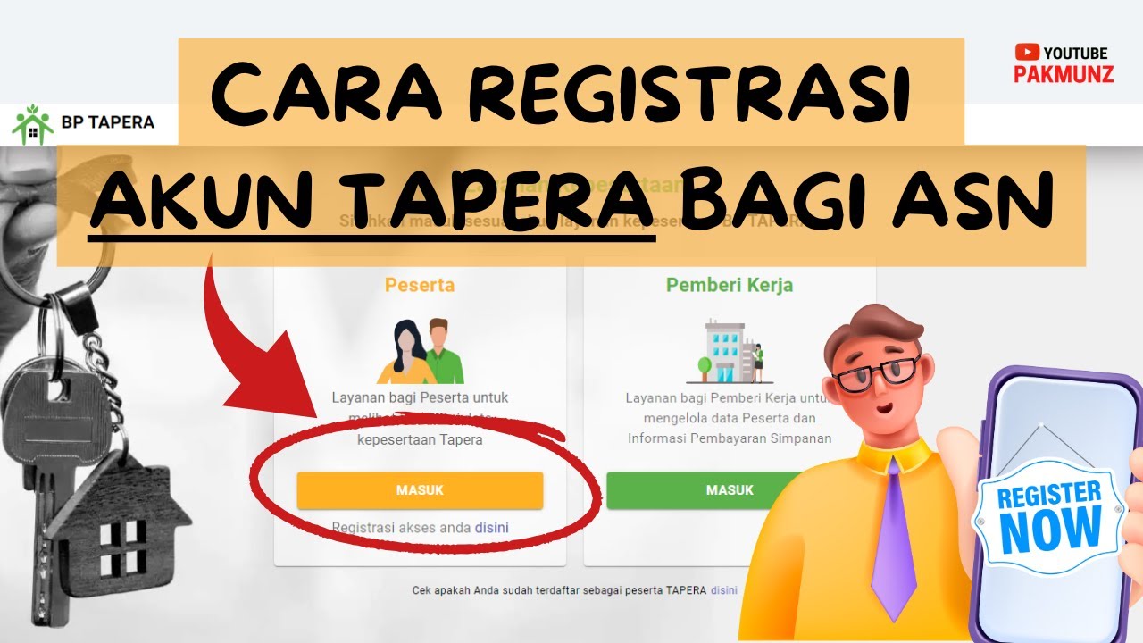 Cara Registrasi Peserta TAPERA (Tabungan Perumahan Rakyat) Bagi ASN