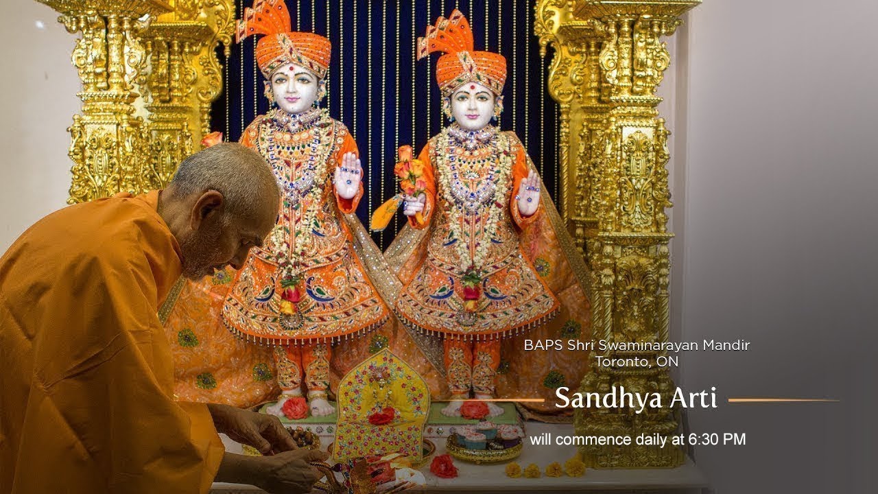 29-MAR-2025 - LIVE Sandhya Arti - BAPS Shri Swaminarayan Mandir - Toronto, Canada