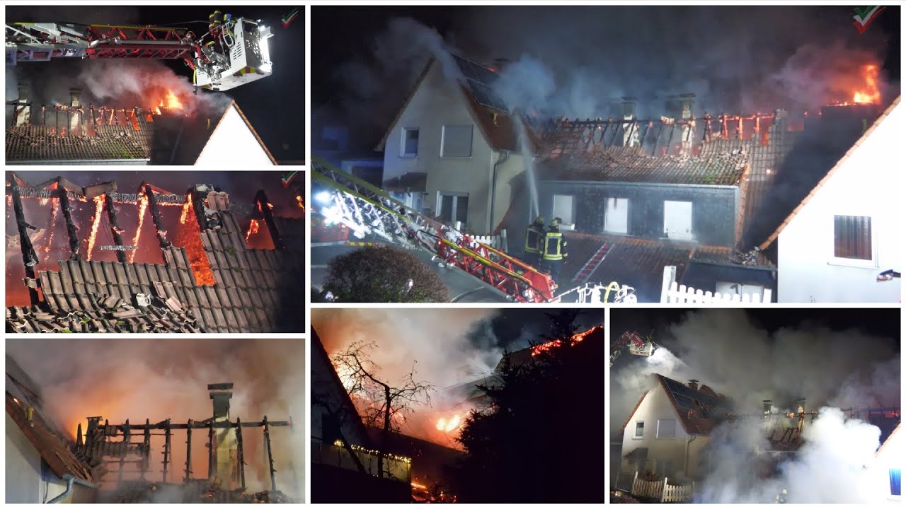 2026 01 01 Dachstuhlbrand in Hagen in Neujahrsnacht &ndash; Mehrere Wohngeb&auml;ude ausgebrannt nach Silvester
