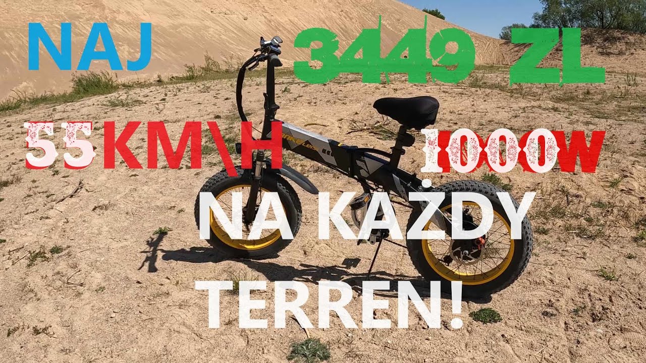 ROWER ELEKTRYCZNY NA KAŻDY TEREN 1000W ! Ebike fatbike najtańszy