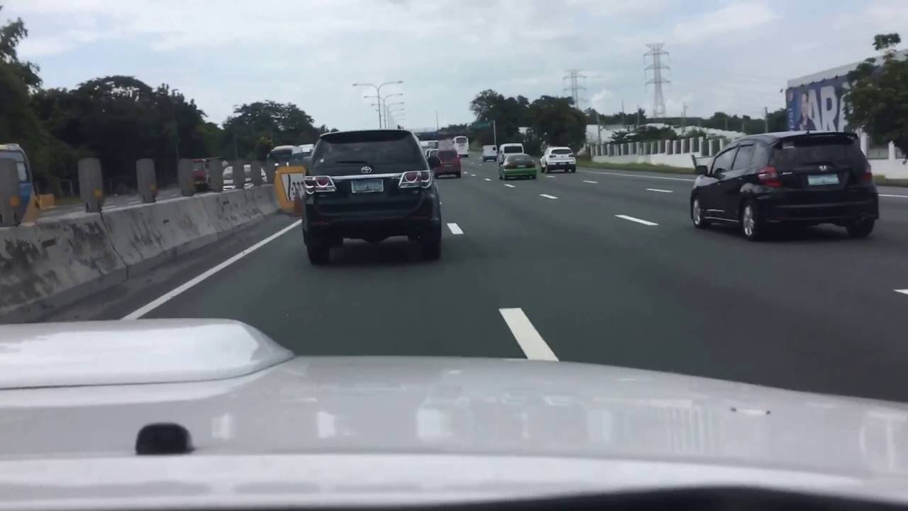 Driving on the South Luzon Expressway (SLEX)