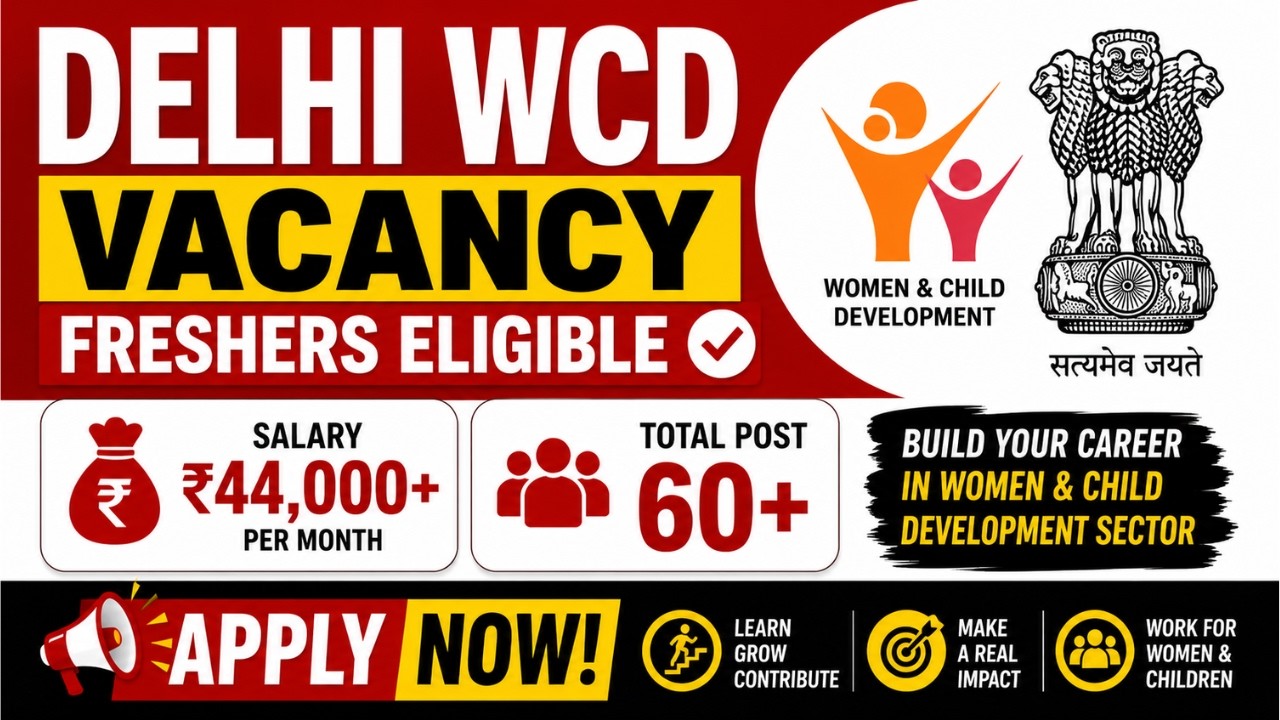 Delhi WCD Vacancy Notification 2026 | Eligibility | Salary | Apply Process | Full Details
