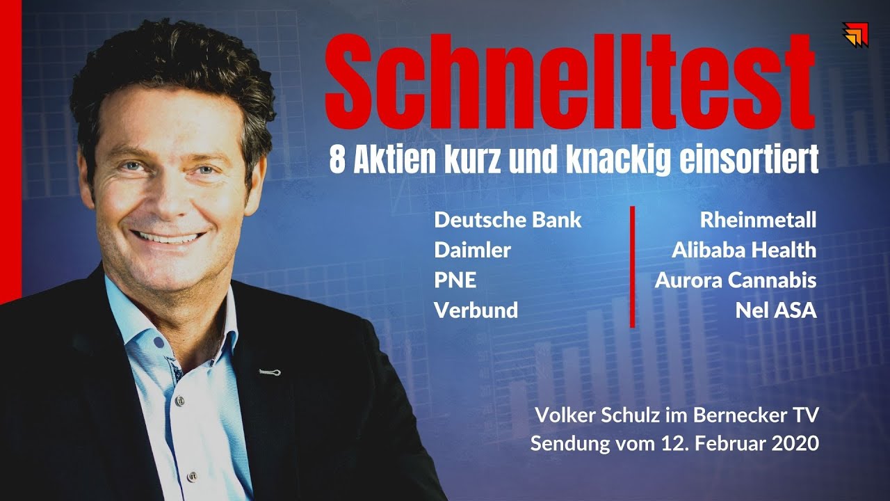 Aktien-Schnelltest inkl. Daimler, Dt. Bank, Nel ASA, Aurora Cannabis usw.