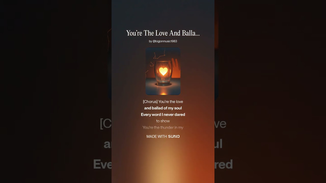 You’re The Love And Ballad Of My Soul