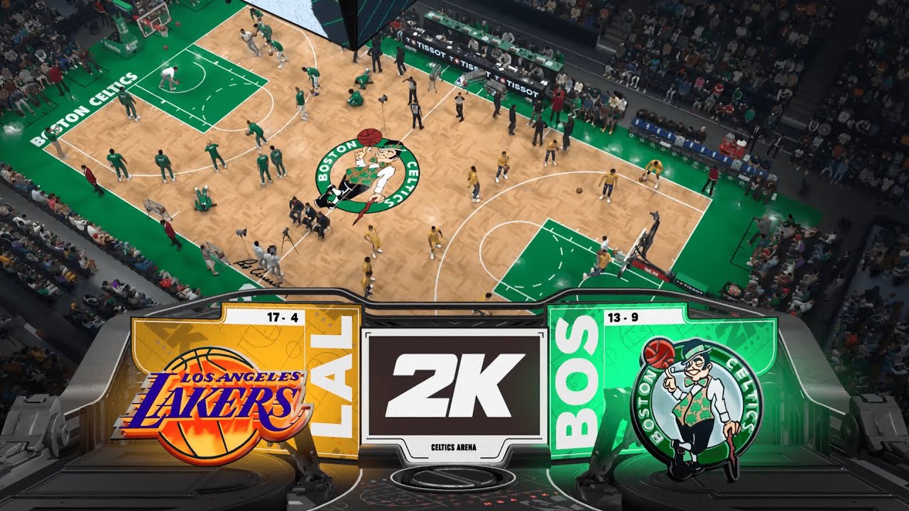 NBA 2K26 | Лейкерс против Селтикс | Регулярный сезон | 5 декабря 2025 г. (сезон НБА 2025-26 с Лей...