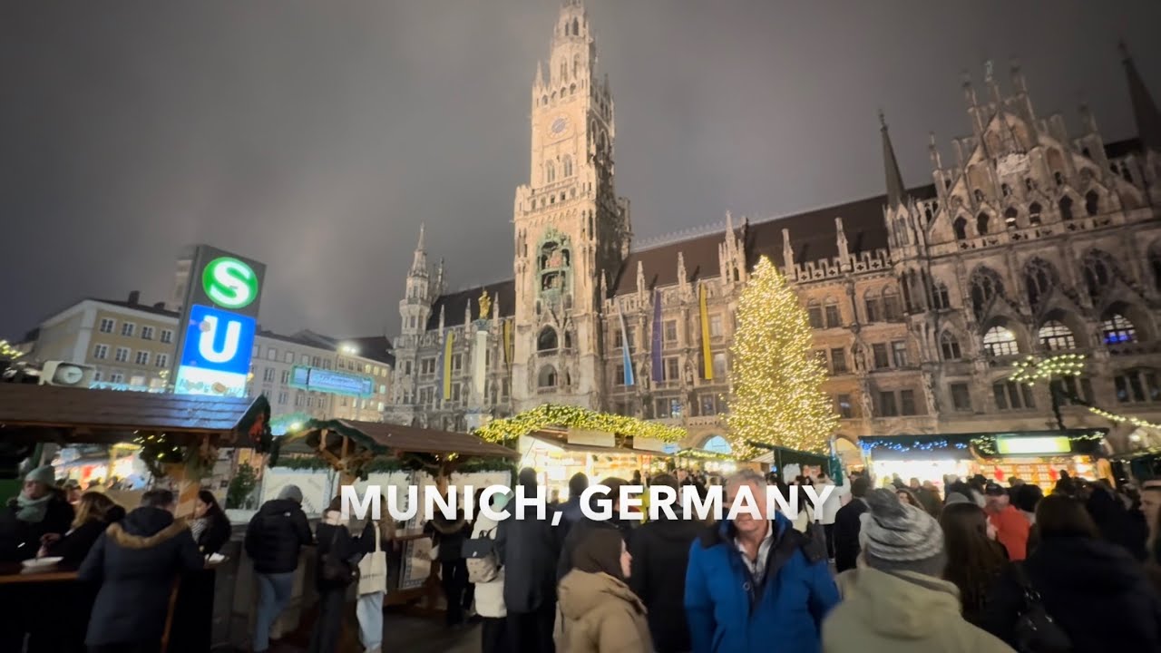 MARIENPLATZ CHRISTMAS MARKET MUNICH, GERMANY DEC 2025