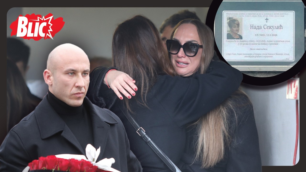 Goga Sekulić jeca na sahrani majke Nade, tu je i bivši suprug Uroš koji se godinama nije pojavljivao