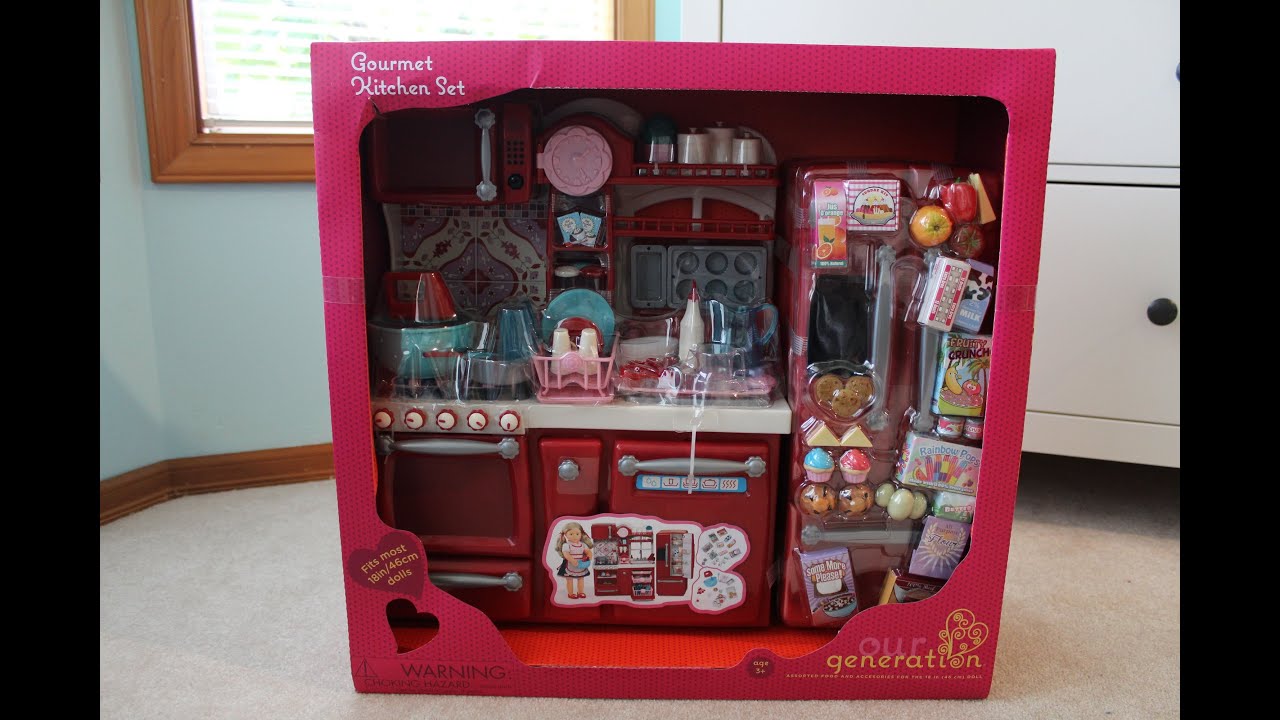 Opening/Review of Our Generation Kitchen Set!