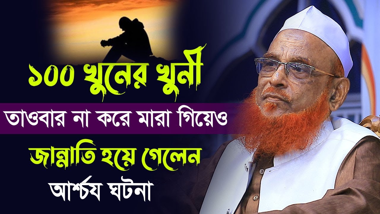 ১০০ খুনের খুনী তাওবা না করে মারা গিয়েও জান্নাতি হয়ে গেলেন ।। আল্লামা নুরুল ইসলাম ওলিপুরী  সাহেব