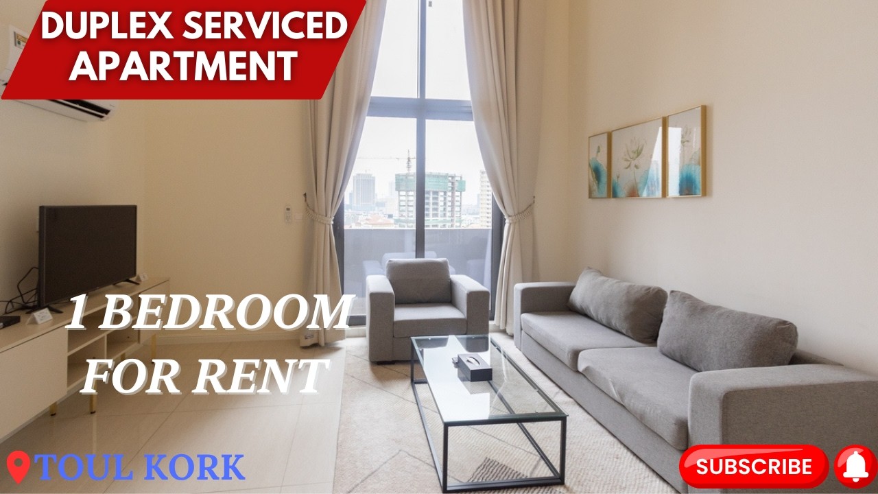 N4477168 - Duplex style 1 Bedroom Serviced Apartment For Rent in Toul Kork