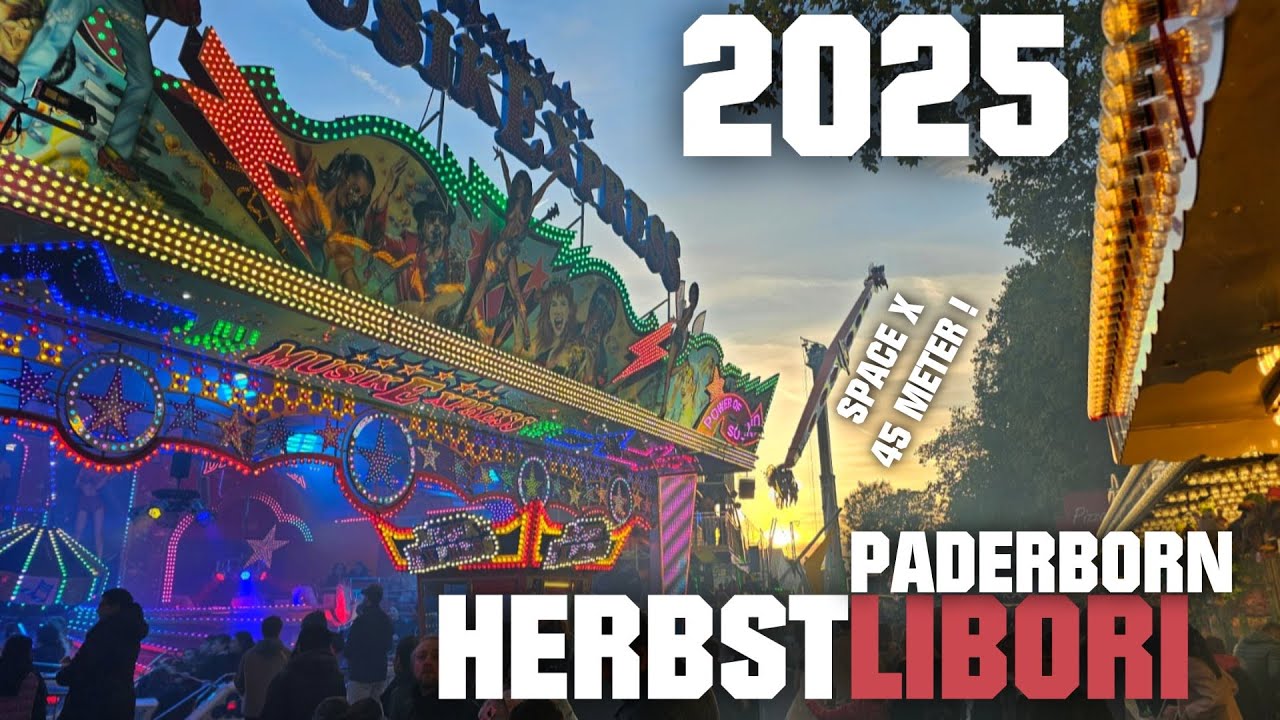 Herbstlibori in Paderborn 2025 ► Kirmes Fahrgeschäfte Mix │MGX