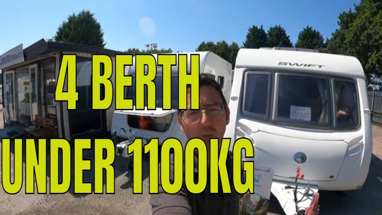 light weight Caravan, 4 berth caravan under 1100kg