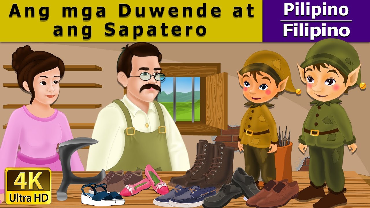 Ang mga Duwende at ang Zapatero | Elves And The Shoe Maker in Filipino  | @FilipinoFairyTales