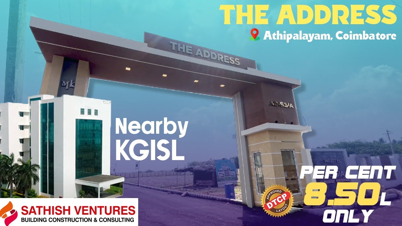 low budget land for sale in coimbatore- The address