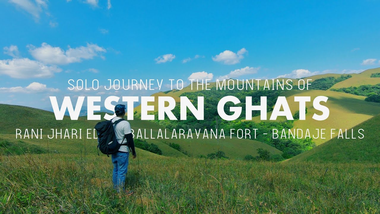Hiking 16 KM Alone in the Western Ghats - Karnataka | Bandaje Falls Trek | Ballalarayana Durga Trek