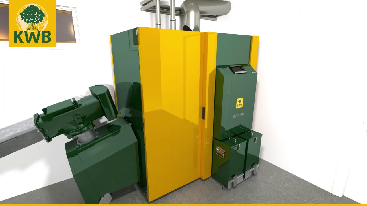 De KWB Multifire verwarming voor houtsnippers of pellets