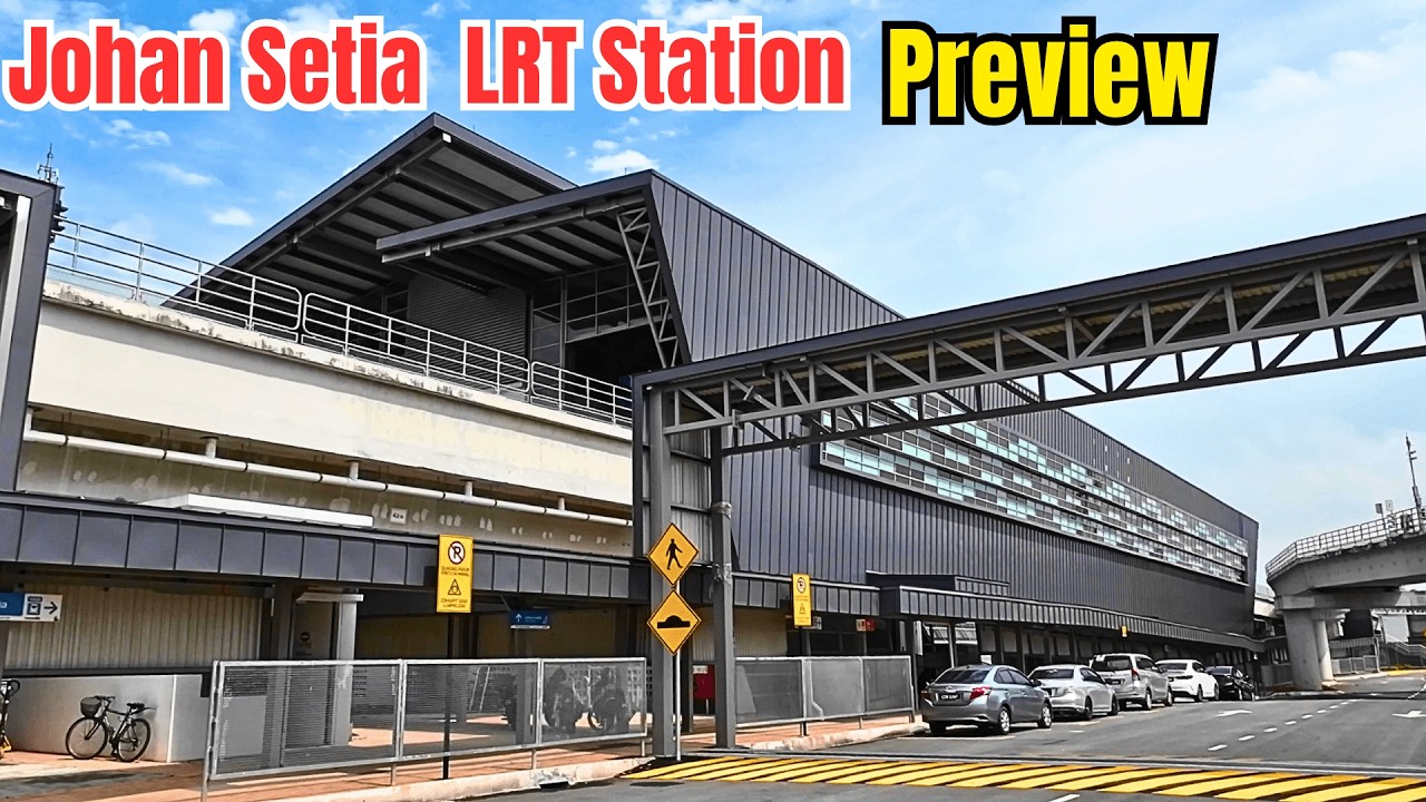 Johan Setia LRT Station on LRT Shah Alam Line (LRT3) - Preview