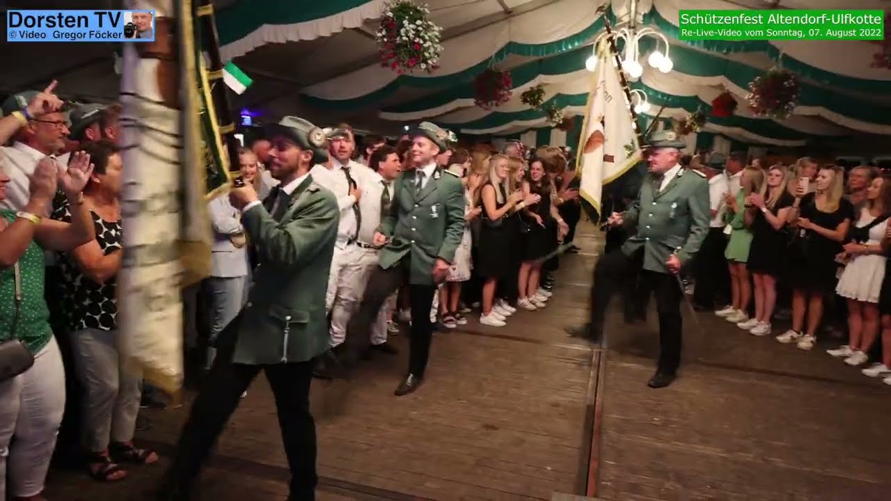 Schützenfest Altendorf-Ulfkotte 2022; Video-Clip 11: Montag, 08. August 22; Krönungsball im Festzelt