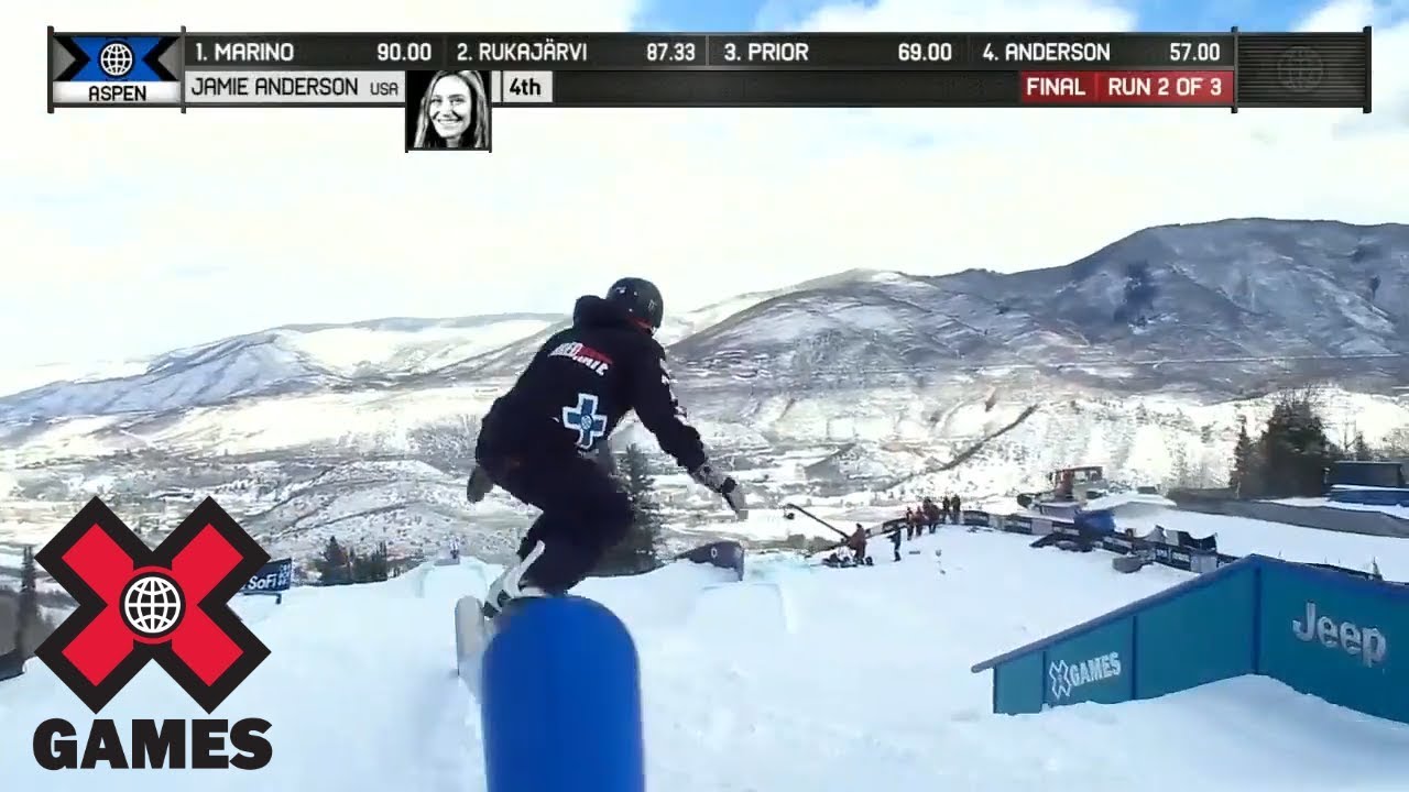 Jamie Anderson takes gold in Snowboard Slopestyle at Aspen 2018 | X Games | ESPN