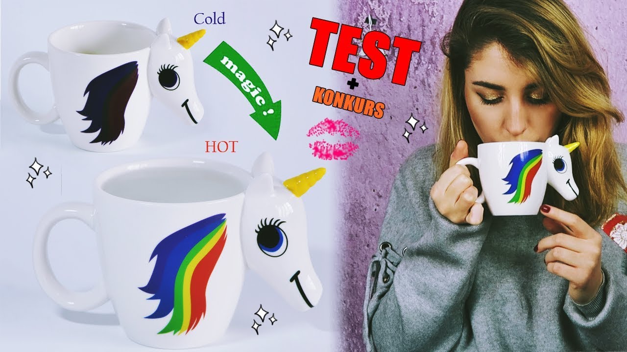 TEST! MAGICZNY KUBEK JEDNOROŻEC + KONKURS