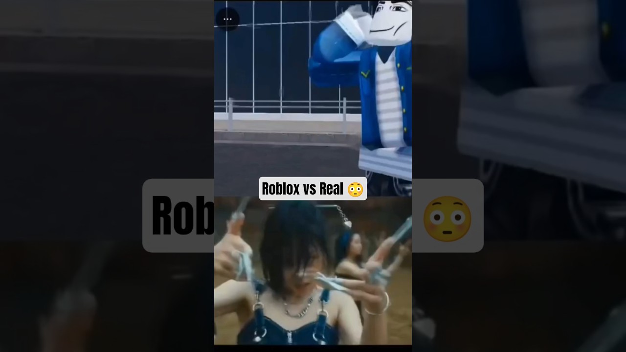 Roblox Character vs Real Korean Dance 😳 | BIBI Vengeance