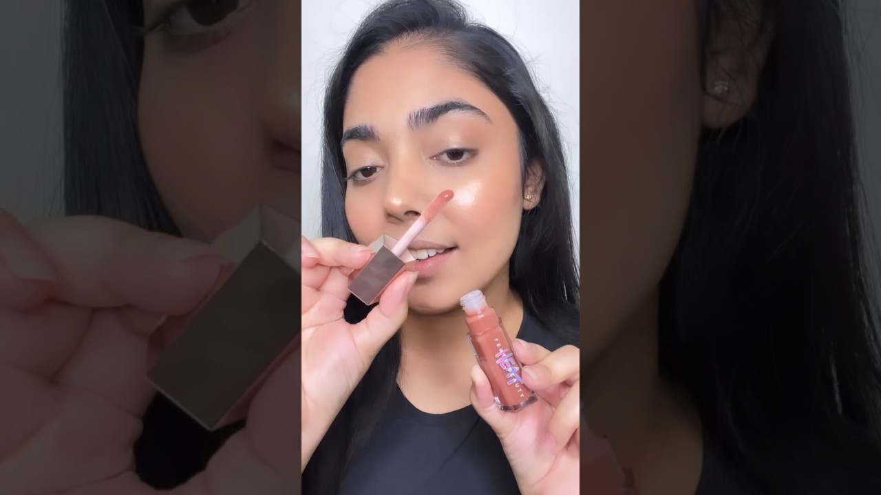 Gloss Bomb Heat FENTY BEAUTY (Fenty Glow) #lipgloss #glossylips #fentybeauty #lipswatches #lipswatch