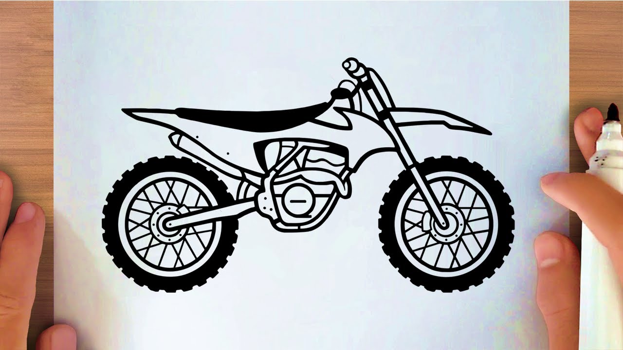 HOW TO DRAW A DIRT BIKE
