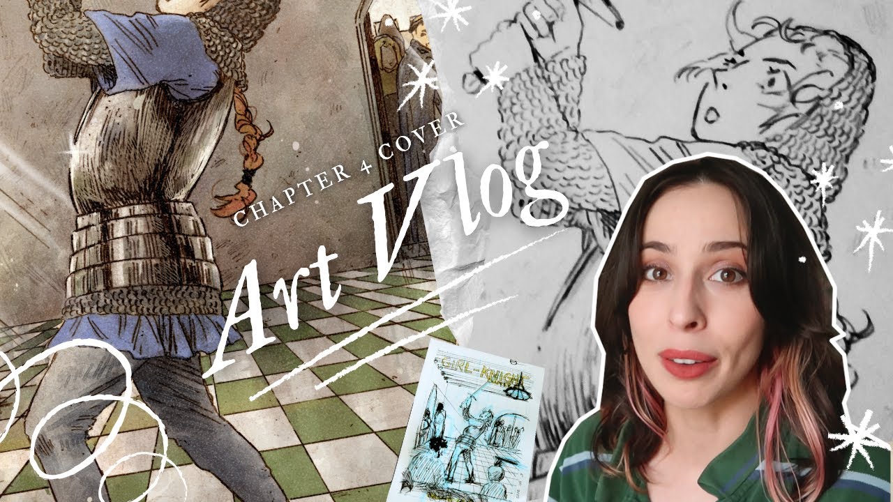 Illustrating my Medieval Comic's Cover Art (for chapter 4) | Comics Art Vlog