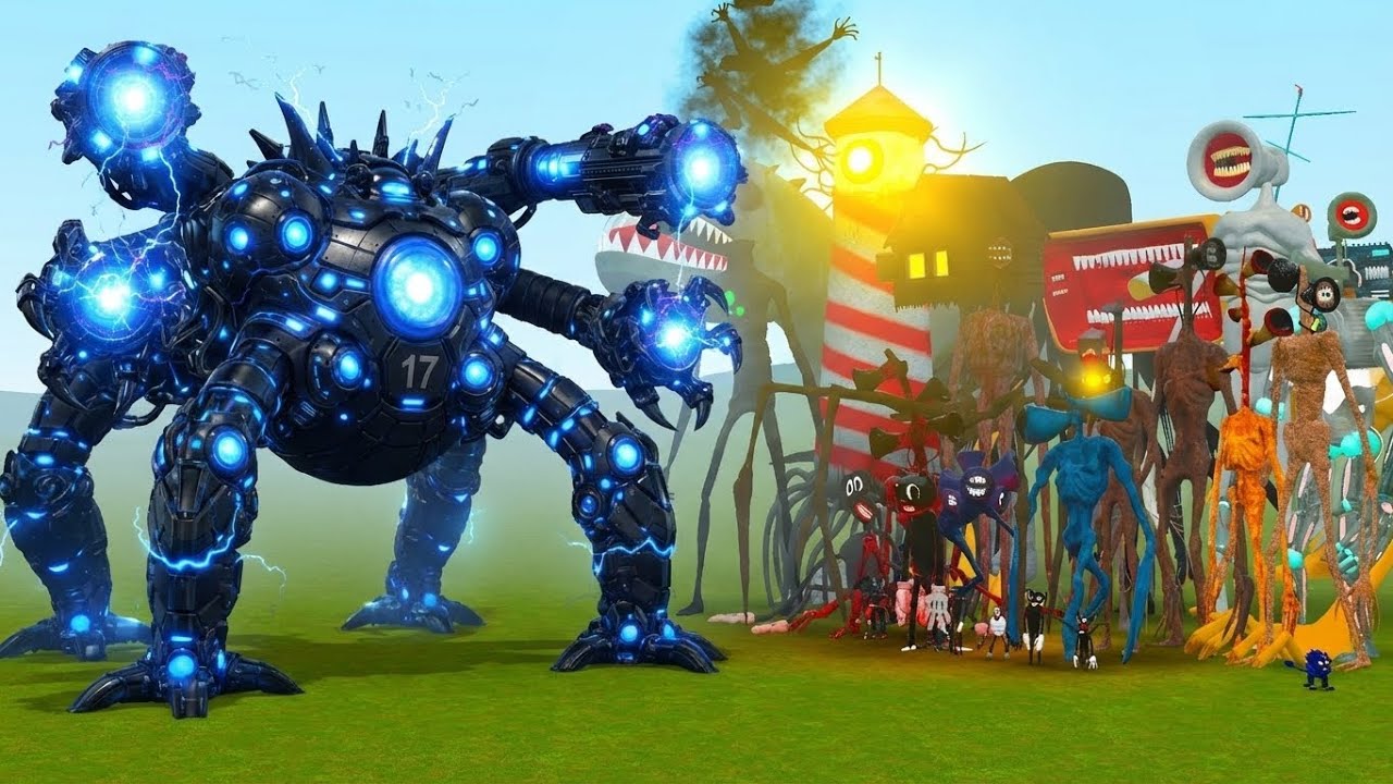 NEW Robot Omniroid V.17 VS ALL MONSTERS TREVOR HENDERSON (Garry's Mod)