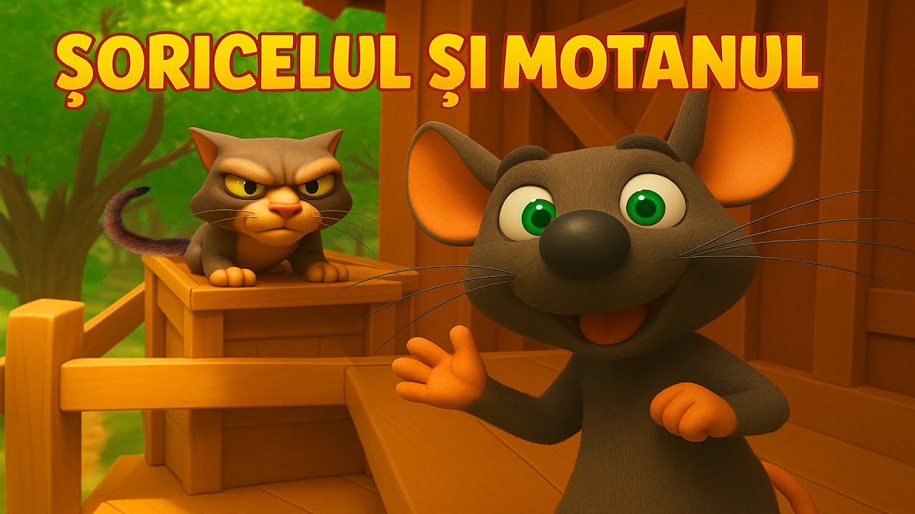 Soricelul si Motanul 🐭 Povesti Animate pentru Copii 🐱 Povesti Animate