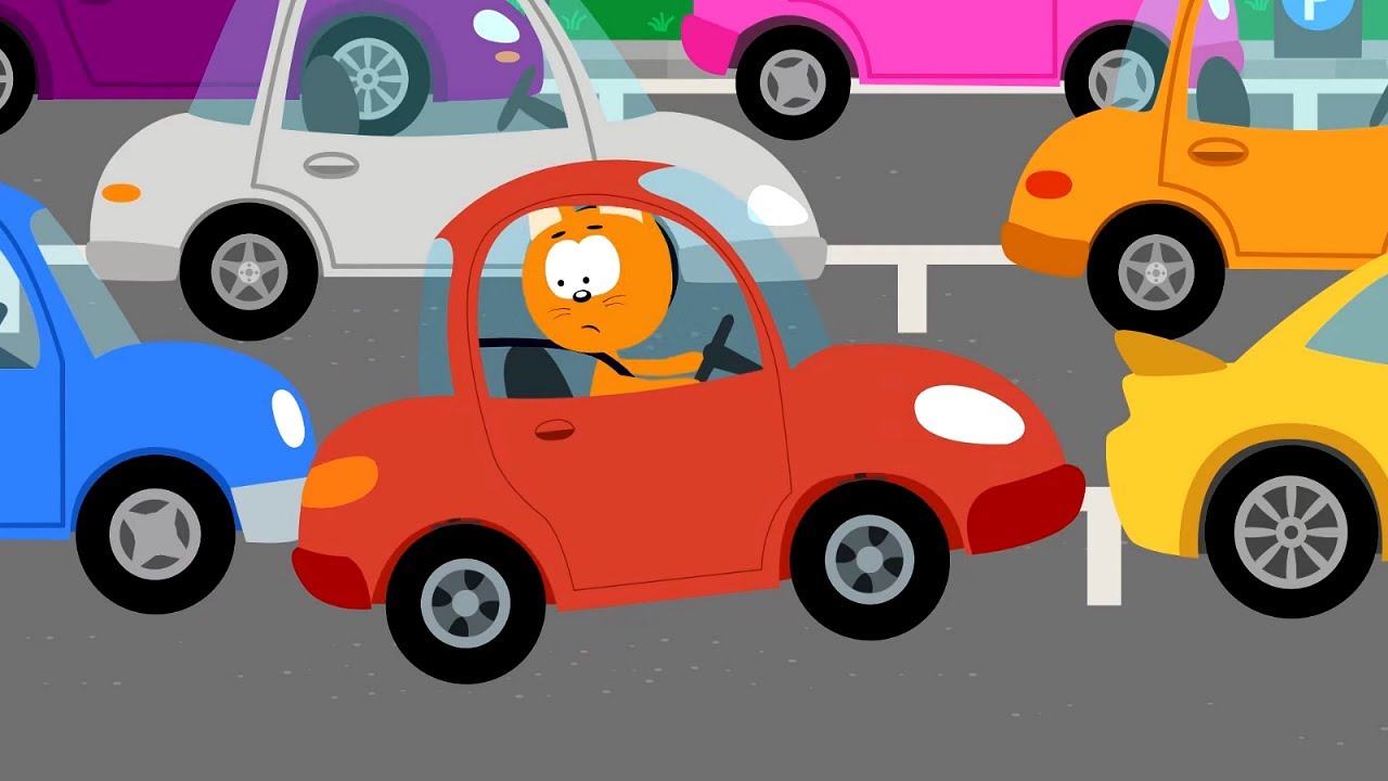 Kitty and the Magic Garage  -  Parking   - cars cartoons