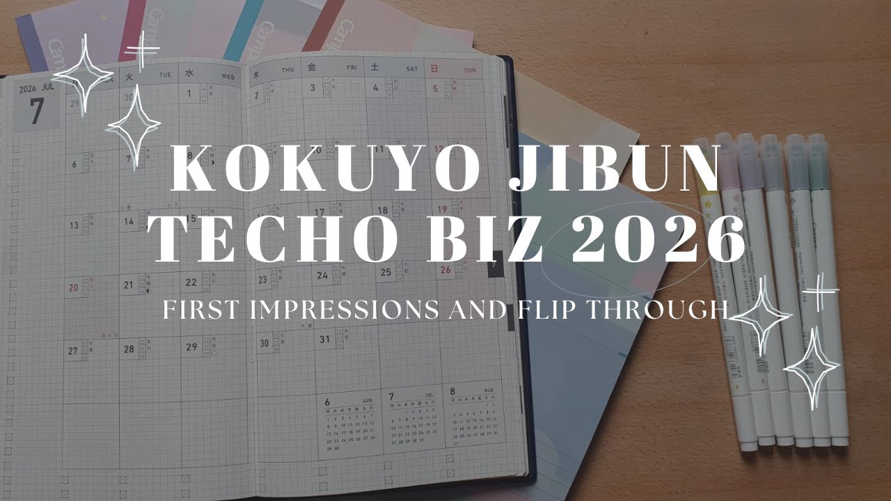 Kokuyo Techo Biz 2026 First Impressions and Flip Through // What I got with the pre-order // Weekly