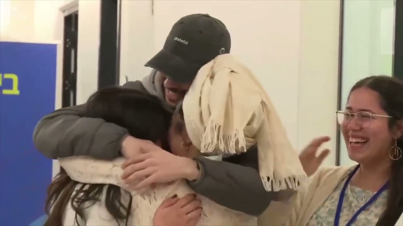 Eliya Cohen arrives at the hospital in Israel, and reunites with loved ones