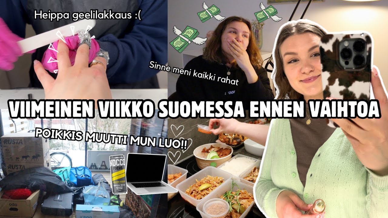 VIKA VIIKKO SUOMESSA! tai niin luulin.. | perhe tulee käymää + muutetaan yhteen + geelilakan poisto
